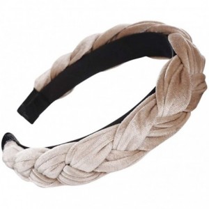 Headbands Padded Headbands Knotted Headbands for Women Velvet Turban Headbands for Women Twist Knot Headband - C018X7R2TZ3 $1...