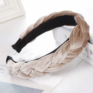 Headbands Padded Headbands Knotted Headbands for Women Velvet Turban Headbands for Women Twist Knot Headband - C018X7R2TZ3 $1...