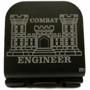 Baseball Caps Combat Engineer Laser Etched Hat Clip Black - CI129ID31GB $11.90