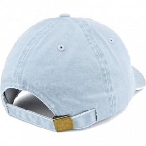 Baseball Caps Established 1960 Embroidered 60th Birthday Gift Pigment Dyed Washed Cotton Cap - Light Blue - CQ180ND7LOX $17.60