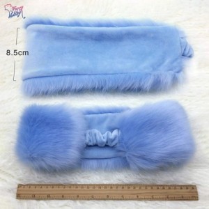 Cold Weather Headbands Faux Fur Headband with Elastic for Women's Winter Earwarmer Earmuff Hat Coldweather Accessories - Ligh...
