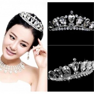 Headbands Luxury Gorgeous Headwear Rhinestone Crown Wedding Bride Gift Comb Hair Jewelry Hair Accessories(HG76) - CP18CTDMIOM...