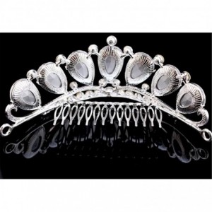 Headbands Luxury Gorgeous Headwear Rhinestone Crown Wedding Bride Gift Comb Hair Jewelry Hair Accessories(HG76) - CP18CTDMIOM...