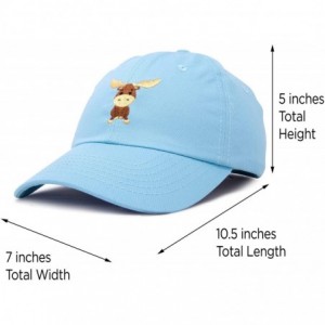 Baseball Caps Cute Moose Hat Baseball Cap - Light Blue - CP18LZ887EK $17.28