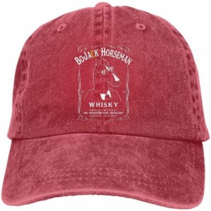 Baseball Caps BoJack-Horseman-Whiskey Unisex Baseball Cap Funny Travel Cowboy Hat - Red - CM18Y40TDTH $19.88