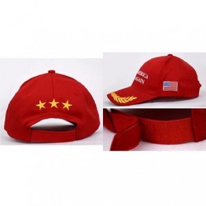 Baseball Caps Make America Great Again Donald Trump MAGA Baseball Cap Hat - Red Flag Olive Branch - CI12JLABJ1T $11.10