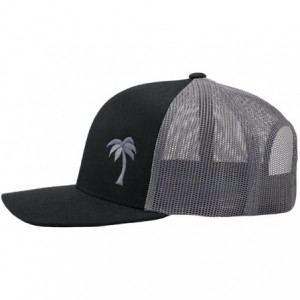 Baseball Caps Trucker Hat - Palm Tree Series - Black/Graphite - CF12LTHP4NR $26.12