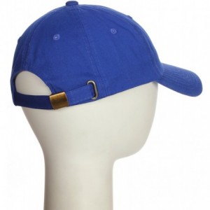 Baseball Caps Customized Letter Intial Baseball Hat A to Z Team Colors- Blue Cap Navy White - Letter I - C418ND5ZHIS $14.90