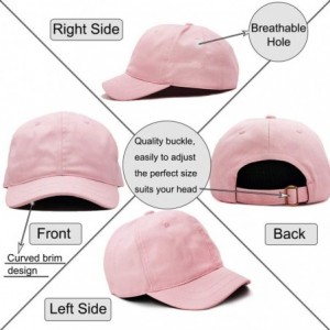 Baseball Caps Short Bill Baseball Cap Plain Hiphop Dad Hat Cooling Trucker Hat - Rd02-pink - CE196R97Y35 $13.58