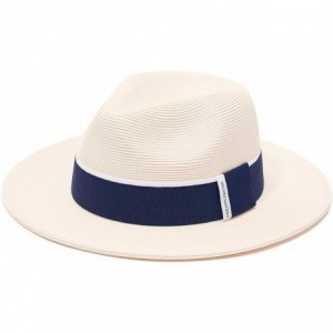 Fedoras Pineapple&Star Sun Straw Fedora Beach Hat Fine Braid UPF50+ for Both Women Men - Ivory_2020bw - CU18H6U3O2L $43.87