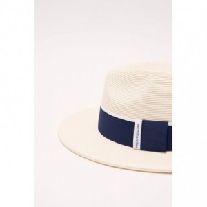 Fedoras Pineapple&Star Sun Straw Fedora Beach Hat Fine Braid UPF50+ for Both Women Men - Ivory_2020bw - CU18H6U3O2L $43.87