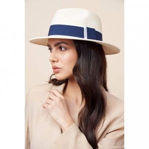 Fedoras Pineapple&Star Sun Straw Fedora Beach Hat Fine Braid UPF50+ for Both Women Men - Ivory_2020bw - CU18H6U3O2L $43.87