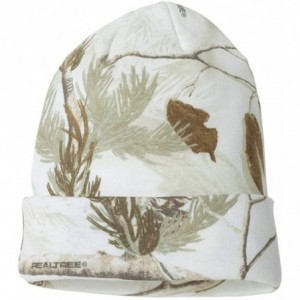 Baseball Caps Men's Breakup 12 Inch Knit Cap - Realtree Ap White - C811H6RN7AL $8.14