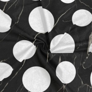 Balaclavas Texture Gaiters Seamless Recreation - Black Marble Polka Dots - CN197QMSOX5 $28.76