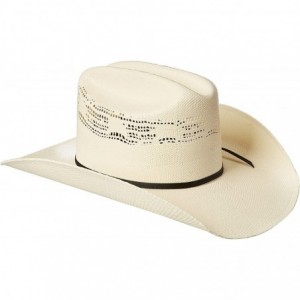 Cowboy Hats Men's Painted Bangora Maverick Cowboy Hat - Natural - C3114ZE87F9 $75.45