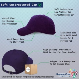 Baseball Caps Soft Baseball Cap Custom Personalized Text Cotton Dad Hats for Men & Women - Purple - CU18DLOILU5 $16.92