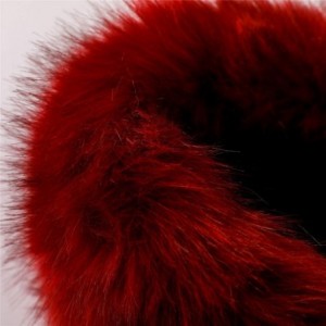 Skullies & Beanies Faux Fur Cossack Russian Style Hat for Ladies Winter Hats for Women - Wine Red - CV12KBL6FQR $14.86