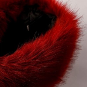 Skullies & Beanies Faux Fur Cossack Russian Style Hat for Ladies Winter Hats for Women - Wine Red - CV12KBL6FQR $14.86