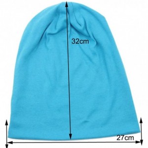 Skullies & Beanies Unisex Fashion Outdoor Sport Beanies Baggy Hippop Cotton Hat Skull Caps - E Navy - CQ1865EUH78 $15.28