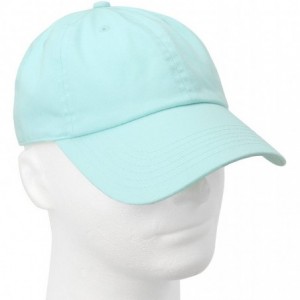 Baseball Caps Classic Baseball Cap Dad Hat 100% Cotton Soft Adjustable Size - Aqua Blue - CQ11AT3WKVB $8.56