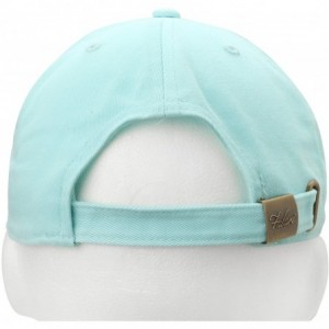 Baseball Caps Classic Baseball Cap Dad Hat 100% Cotton Soft Adjustable Size - Aqua Blue - CQ11AT3WKVB $8.56