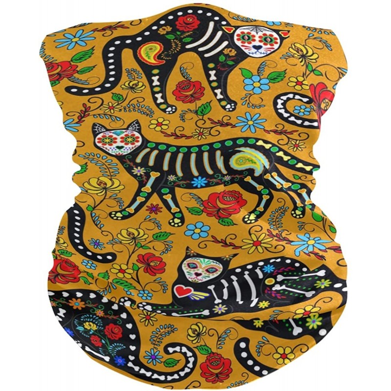 Balaclavas Stylish Gaiters Seamless Recreation - Cats Sugar Skull - CU197LR040M $12.15