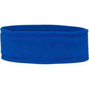 Cold Weather Headbands Canadian Handmade Unisex Triple-Layer Micro Fleece Headband - Royal Blue - CM18HE5UUR0 $15.06