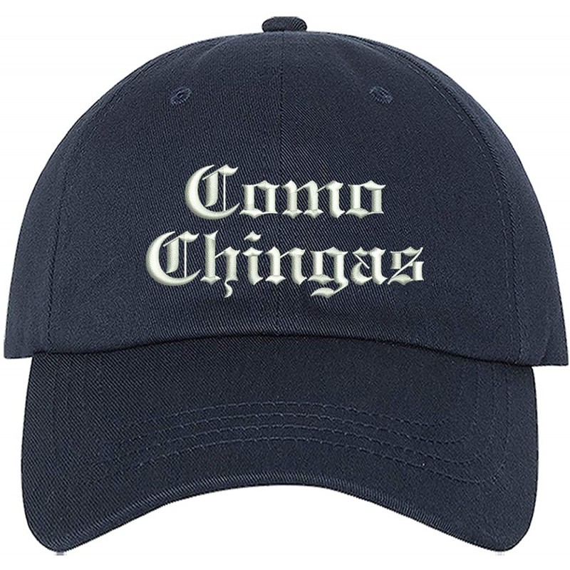 Baseball Caps Como Chingas Embroidered Baseball Hat - Latina Hat for Women - Funny Hats - Navy - CX1963DWG35 $20.12