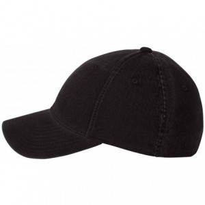 Baseball Caps Garment-Washed Cap - Black - C811OFZB2MX $13.19