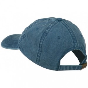 Baseball Caps Number 1 Grandpa Letters Embroidered Washed Cotton Cap - Navy - CB11NY324O7 $19.43