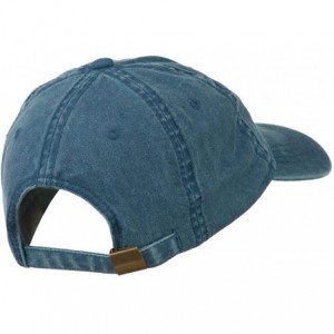 Baseball Caps Number 1 Grandpa Letters Embroidered Washed Cotton Cap - Navy - CB11NY324O7 $19.43
