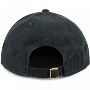 Baseball Caps Unisex Blank Washed Low Profile Cotton & Denim & Tie Dye Dad Hat Baseball Cap - Black - CZ12FT0VPDX $11.49