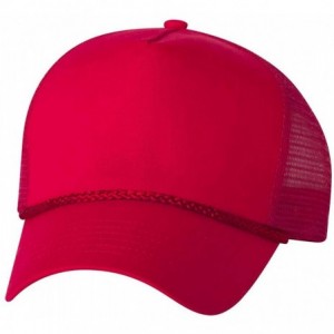 Baseball Caps Five-Panel Trucker Cap - Red - CV11CYPRYF5 $9.78