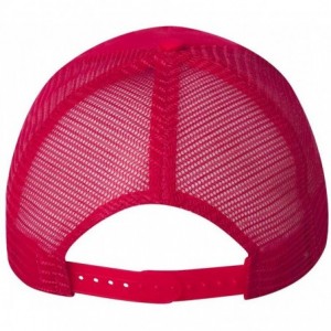 Baseball Caps Five-Panel Trucker Cap - Red - CV11CYPRYF5 $9.78