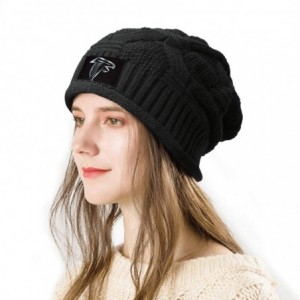 Skullies & Beanies Trendy Winter Warm Beanies Hat for Mens Women's Slouchy Soft Knit Beanie Cool Knitting Caps - Black-1 - CF...