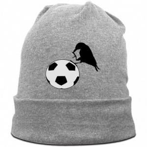 Skullies & Beanies Knit Cap Skate Crow Crown Classic Men's Warm Winter Hats Knit Cuff - Soccer Crow /Gray - CR1927KLR0W $28.13