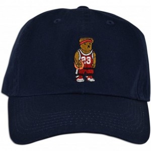 Baseball Caps Basketball Teddy 23 Embroidered Cap Hat Dad Adjustable Polo Style Unconstructed - Navy - CD18326WC6A $15.76
