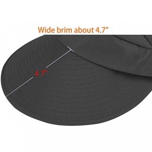 Sun Hats Sun Hats Women Large Wide Brim UV Protection Summer Beach Packable Visor - Beige+black - C718QNEM5QS $12.29