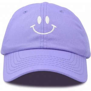 Baseball Caps Smile Baseball Cap Smiling Face Happy Dad Hat Men Women Teens - Lavender - CP18SHNR8L4 $12.39