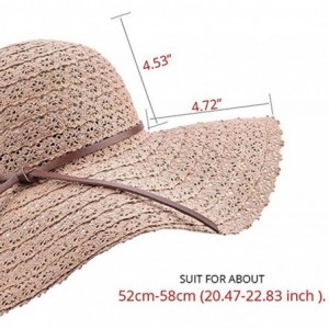 Sun Hats Wide Brim Summer Beach Sun Hats for Women UPF Woman Foldable Floppy Travel Packable Cotton Sun Hat - CF18TK56K9M $17.75