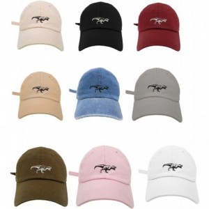 Baseball Caps T-rex Outline Style Dad Hat Washed Cotton Polo Baseball Cap - Lt.grey - C418CAU2764 $14.06