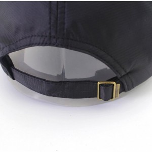 Baseball Caps Foldable Baseball Cap Summer Running Cap for Men and Women Gift Hat Storage Bag - Black - C418NG7XCC4 $11.20