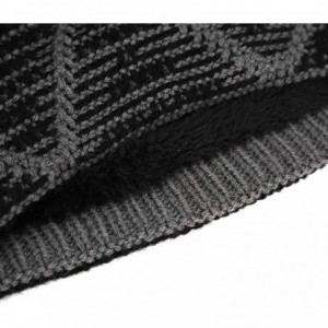 Skullies & Beanies Winter Beanie Double Layer Slouchy - A Black - CY18KM34THE $9.66