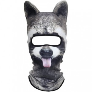 Balaclavas 3D Animal Neck Gaiter Warmer Windproof Full Face Mask Scarf for Ski Halloween Costume - Funny Raccoon - CP18I4TI7E...