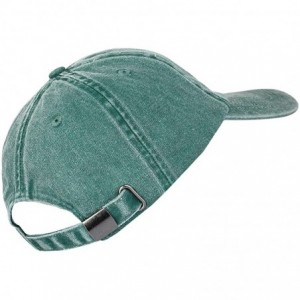 Baseball Caps Unisex Baseball Cap Hat- Washed Cotton Twill Low Profile Plain Adjustable Running Golf Caps - 2-green - C218G0U...