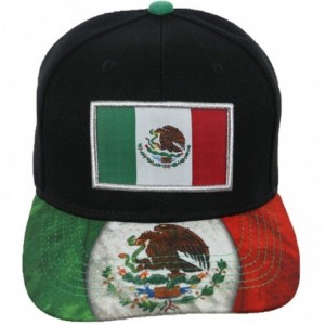 Baseball Caps Baseball Cap Mexican Flag Mexico Eagle Hat Snapback Hats Casual Caps - Black - CL18KKU8IRM $25.82