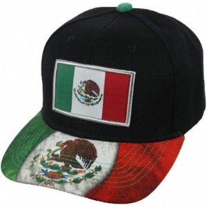 Baseball Caps Baseball Cap Mexican Flag Mexico Eagle Hat Snapback Hats Casual Caps - Black - CL18KKU8IRM $16.99