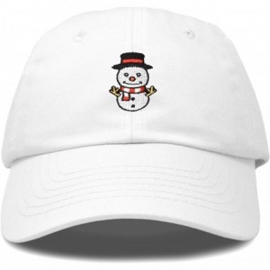 Baseball Caps Cute Snowman Hat Ladies Womens Baseball Cap - White - C518ZYCM642 $29.64
