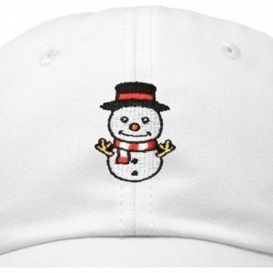 Baseball Caps Cute Snowman Hat Ladies Womens Baseball Cap - White - C518ZYCM642 $17.62