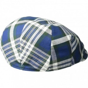 Newsboy Caps Men's Mastron Checked Ivy Cap - Hunter Plaid - CQ186DZ73YL $38.07